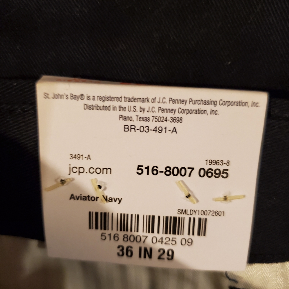 St. John's Bay Black Dress Pants - Picture 7 of 8